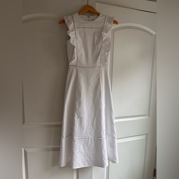 cos linen dress white White Dresses